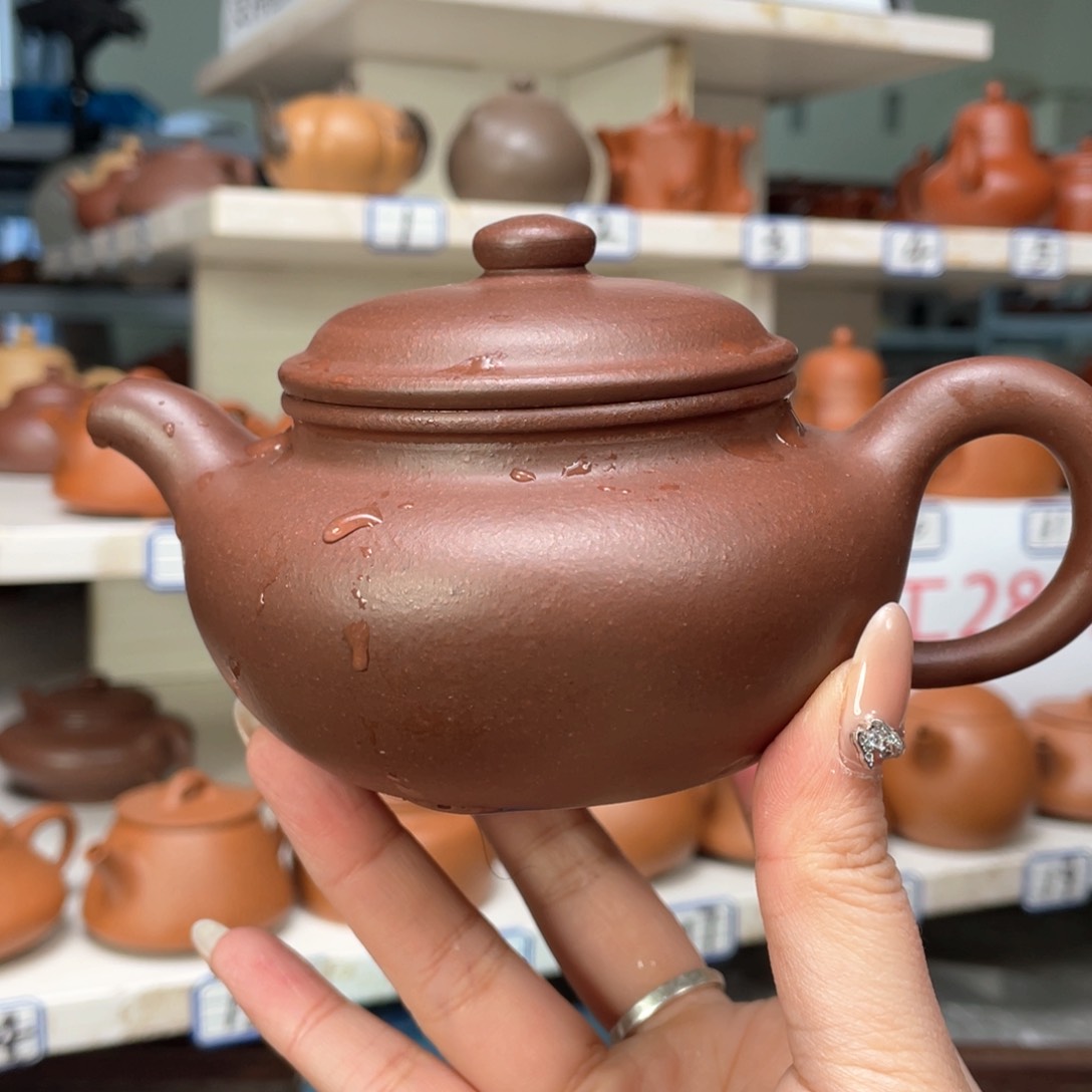紫砂茶壶紫泥全手230毫升