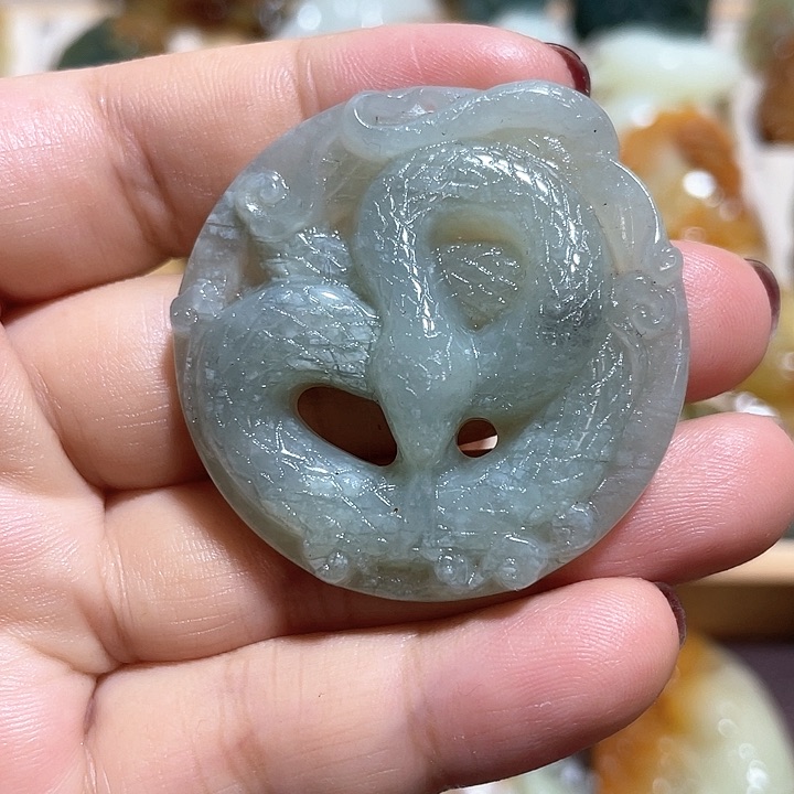 岫玉吊坠(不含链)未镶嵌