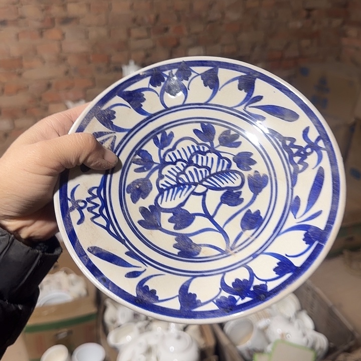 库存微瑕手绘盘子