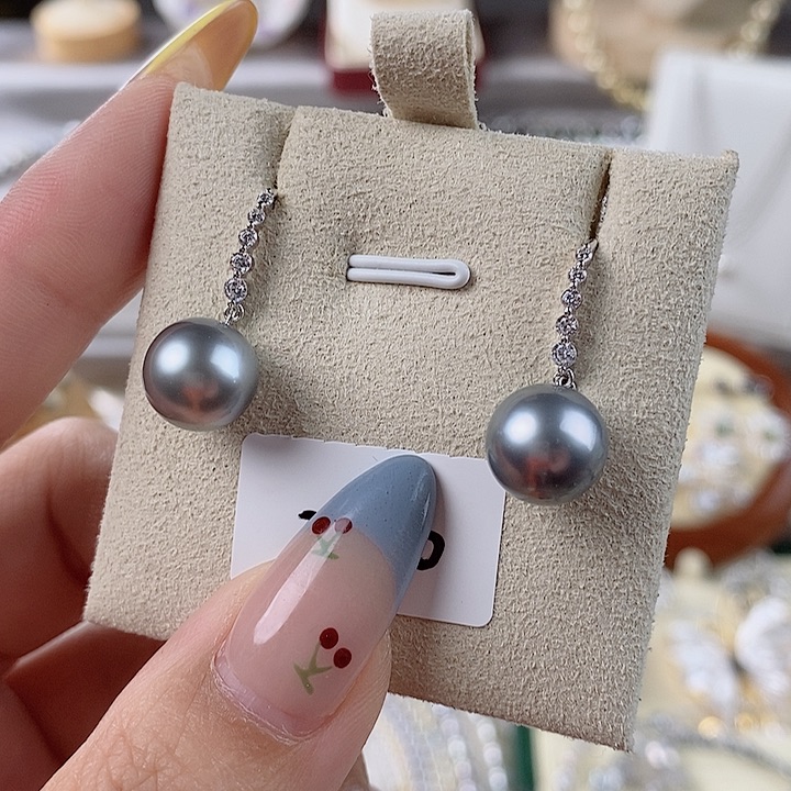 海水珍珠耳饰18K金镶嵌