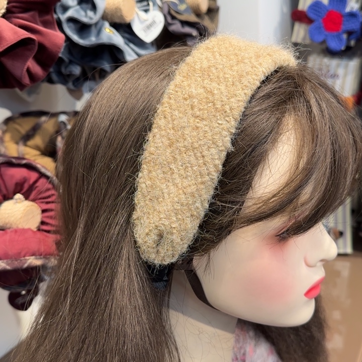 布艺铁合金发箍黄