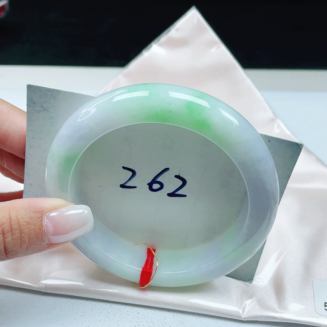 翡翠未镶嵌手镯 正圈58