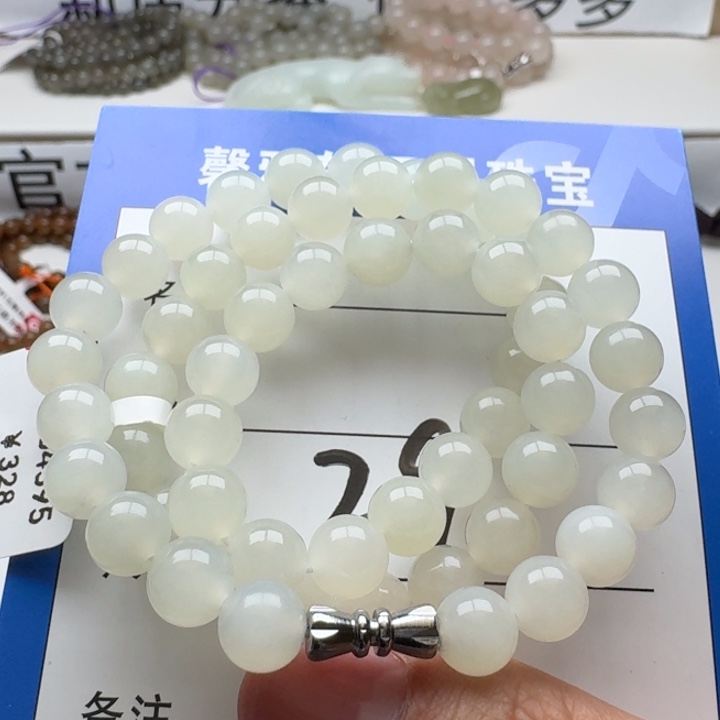 和田玉手串未镶嵌