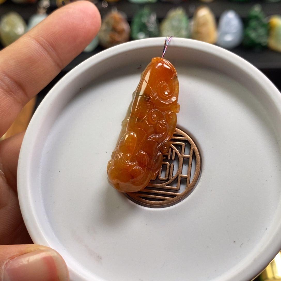 翡翠未镶嵌毛衣链