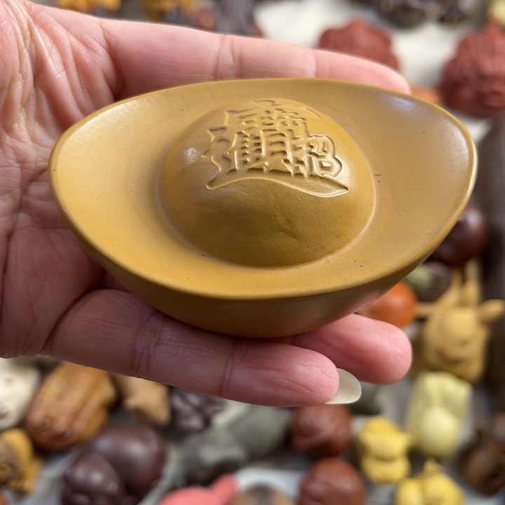 紫砂茶宠紫砂大元宝微瑕