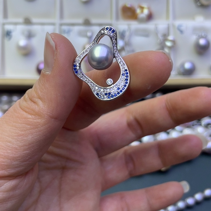 淡水珍珠吊坠(不含链)合金