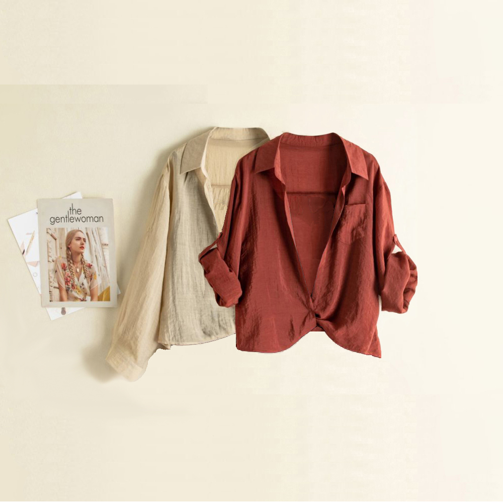 复古轻熟风长袖韩版休闲风休闲时尚开衫短款上衣时尚女装