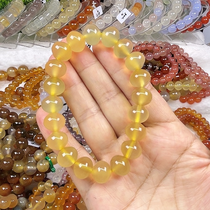 奇***遇玛瑙/玉髓合金手链