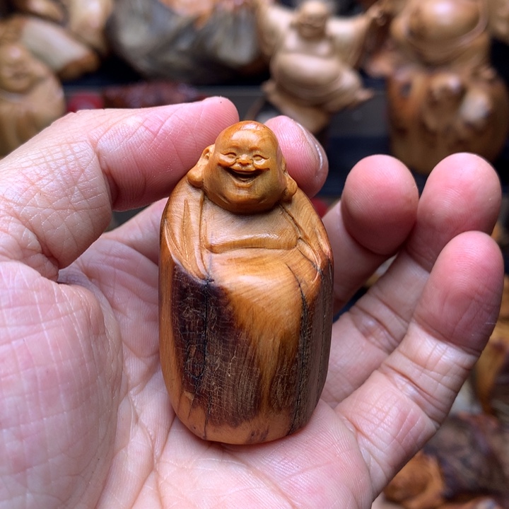 柏木（崖柏）崖柏陈化料手把件