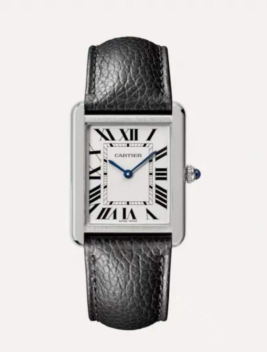 99新 Cartier/卡地亚 【无免息】卡地亚坦克中号皮带款石英hz