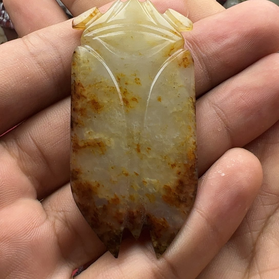 和田玉未镶嵌挂件