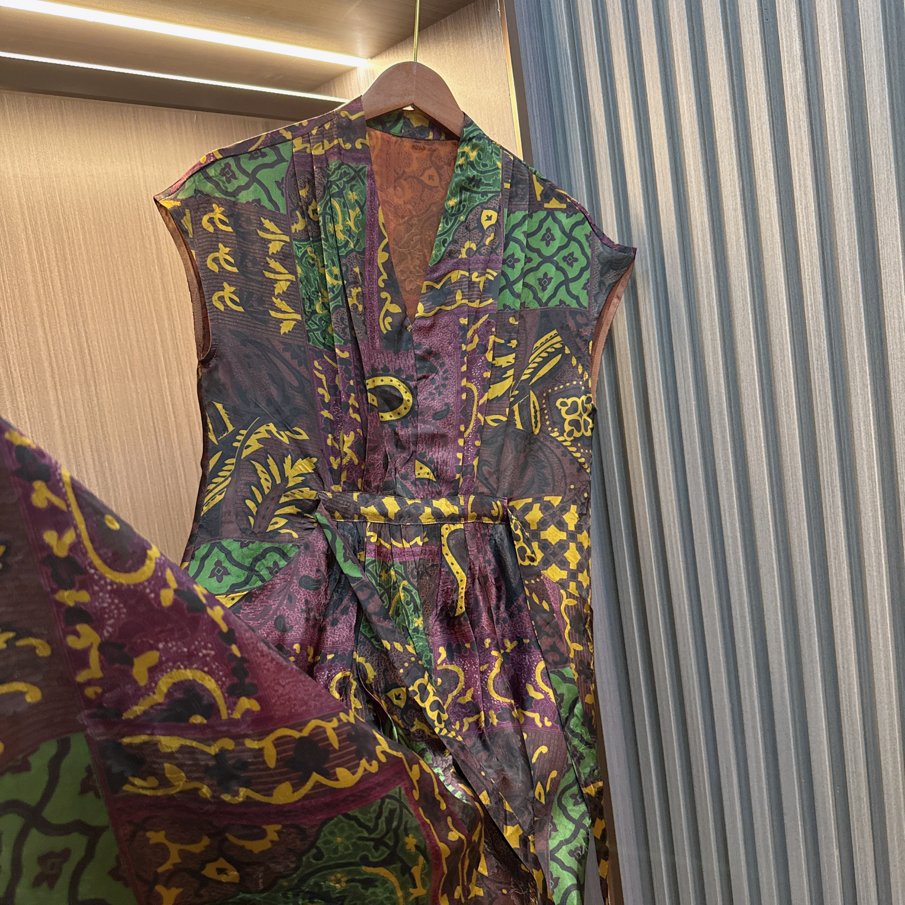 彼岸花海-新中式国风复古印花气质显瘦宽松休闲百搭连衣裙