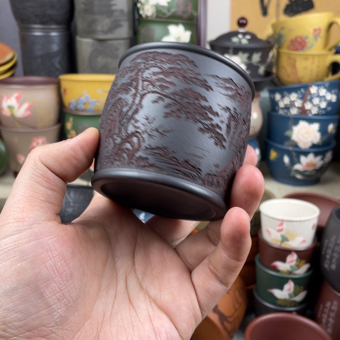紫砂茶杯紫砂茶杯