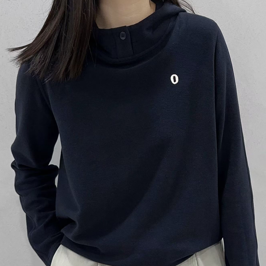 康家衣橱新款设计感再生纤维绒感帽衫8131