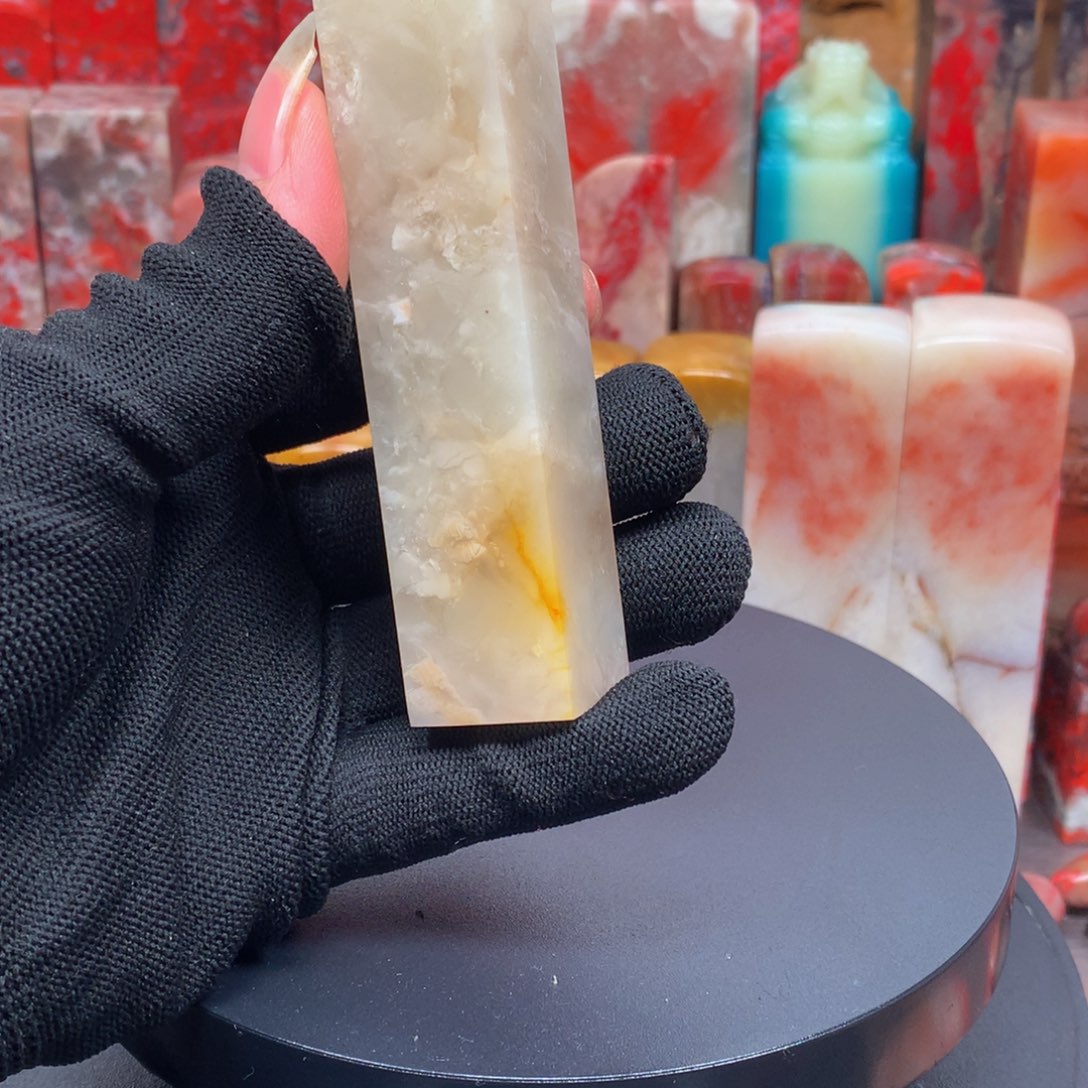 昌化石荔枝冻印章