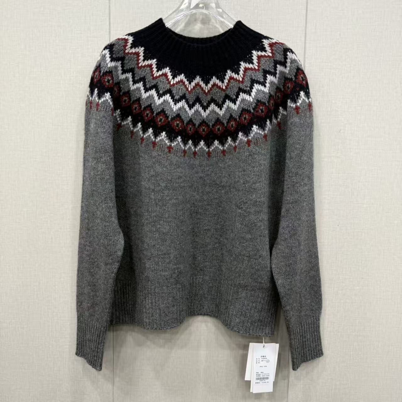 3710 蓝领费尔岛羊毛毛衣