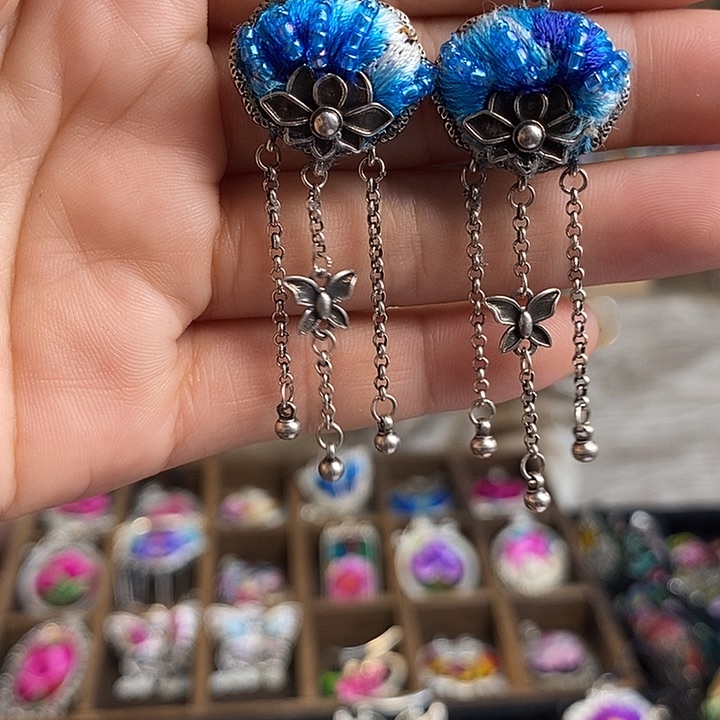 纯铜花岗石纯铜锡合金耳环耳钉