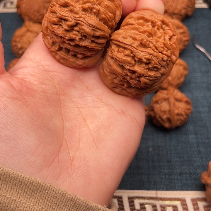 生***真把件文玩核桃全品四座楼45