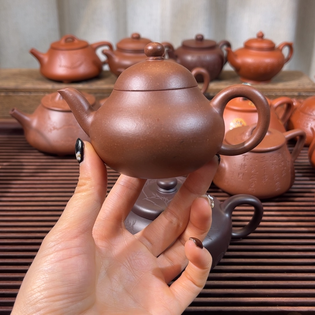 紫砂茶壶梨130cc新品特价