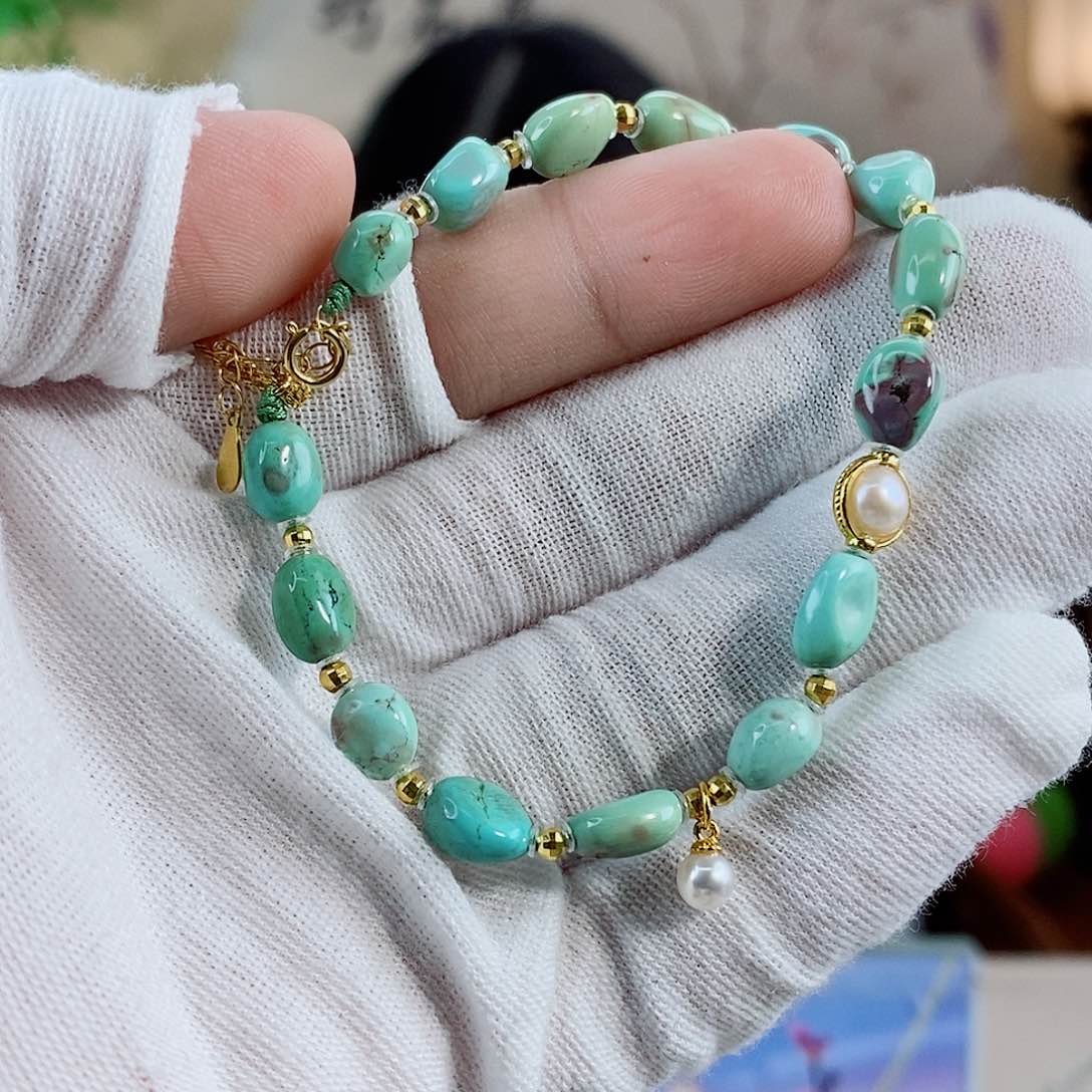 未镶嵌绿松石珠宝奇石