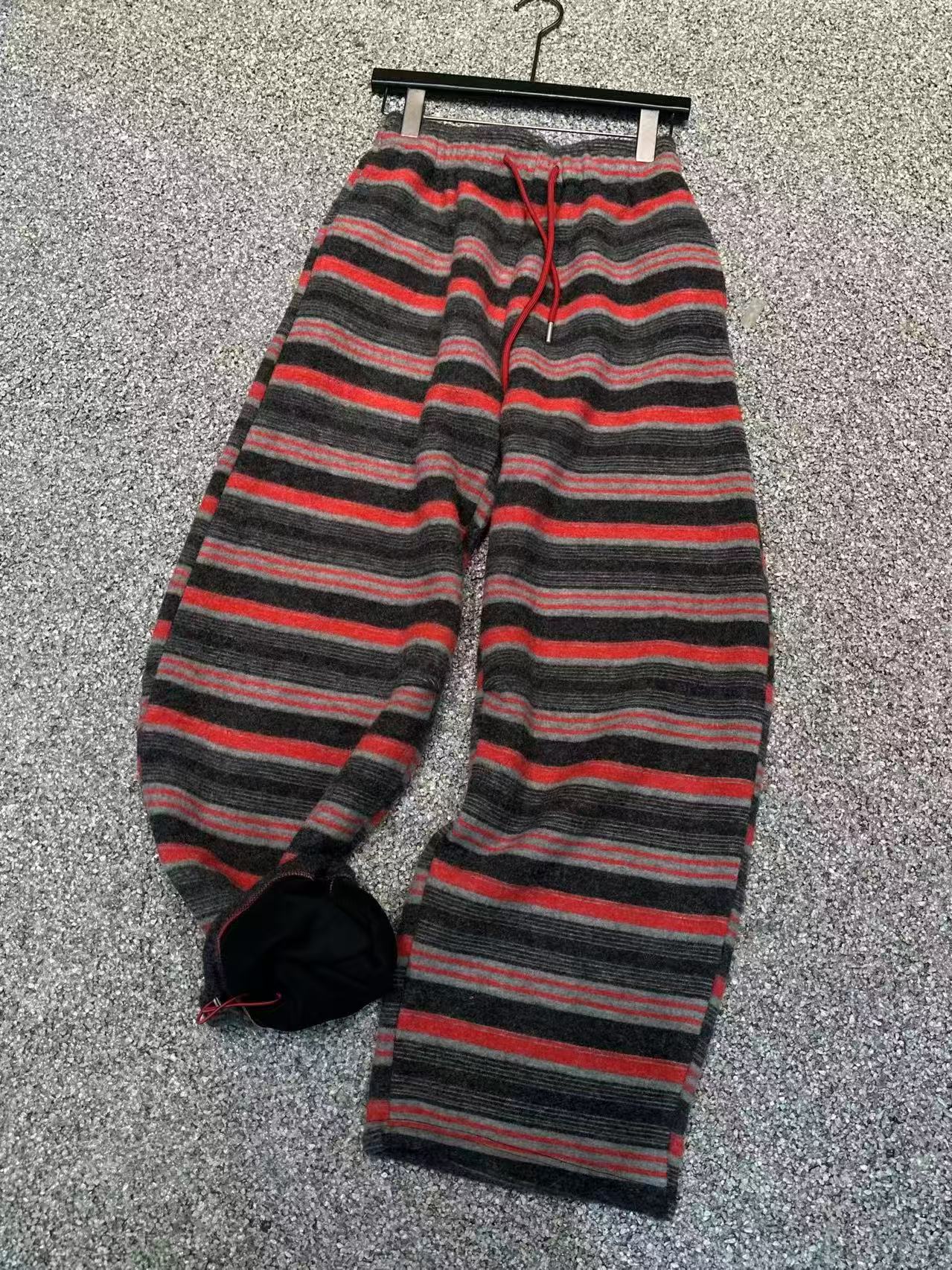 【济州岛】秋冬新款慵懒风小众配色抽绳加绒卫裤 21809