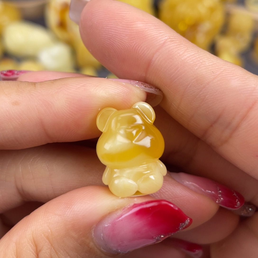 琥珀裸石未镶嵌蜜蜡