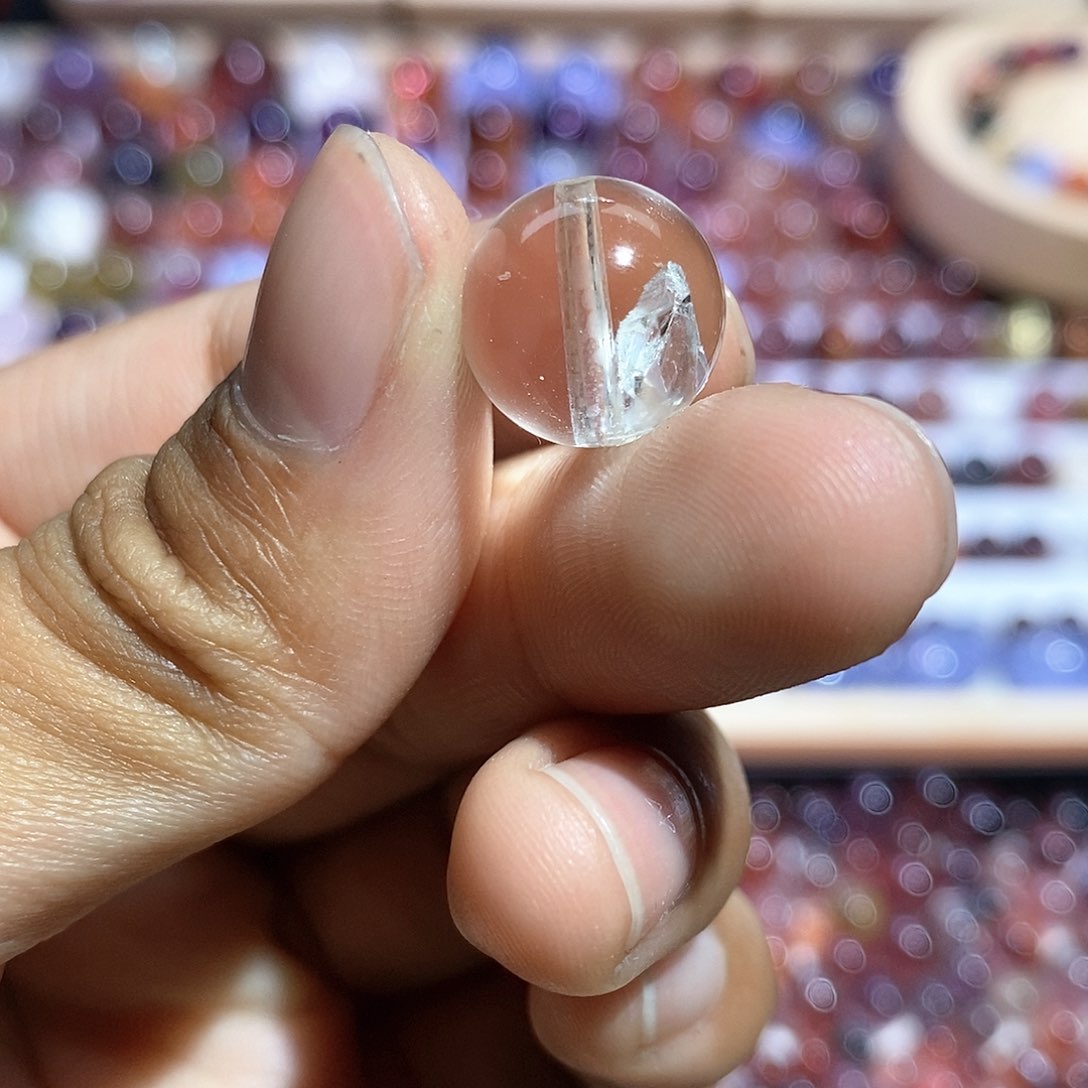 水晶晶中晶单珠未镶嵌