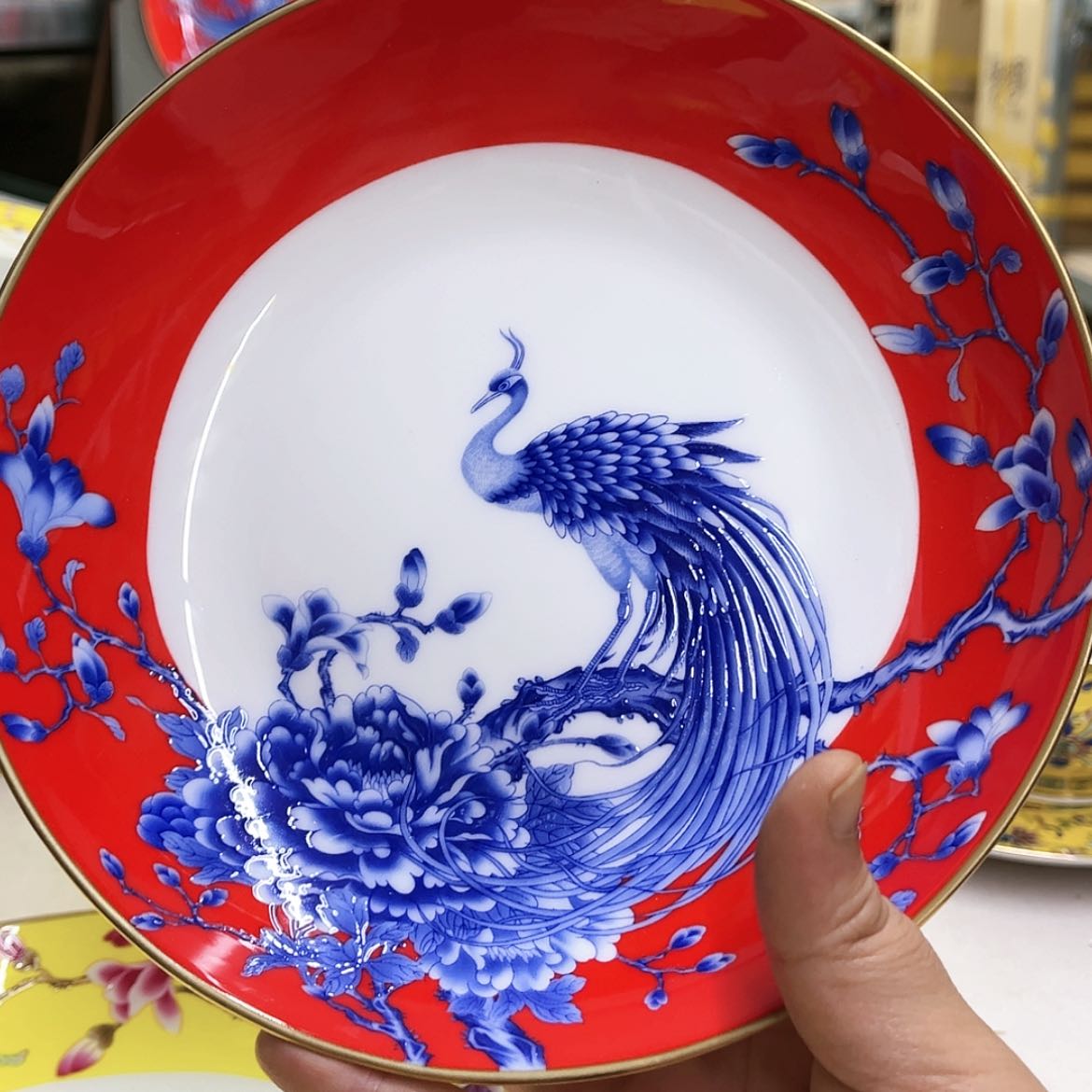 【闪购商品】骨瓷10英寸6深红。。。。