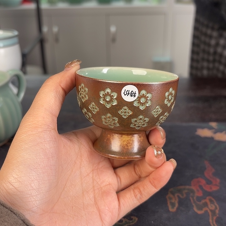 龙泉云间青瓷小米茶器