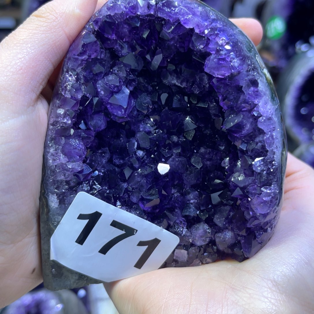 紫晶摆件未镶嵌紫水晶