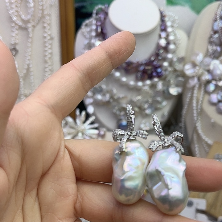 大***姐淡水珍珠耳饰未镶嵌