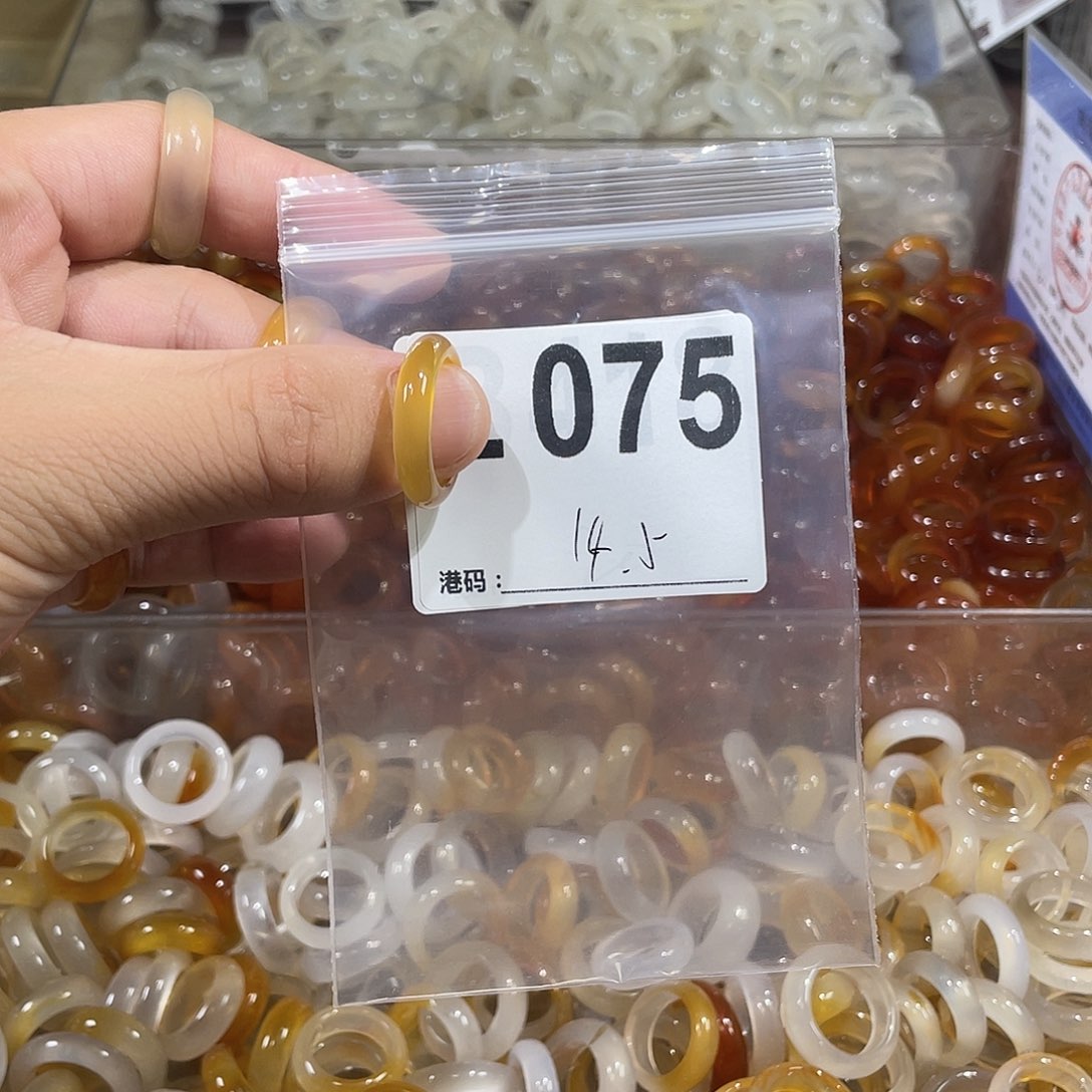 合金戒指玛瑙/玉髓075