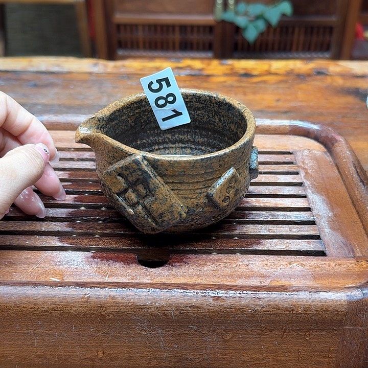 纯手工制作粗陶茶具