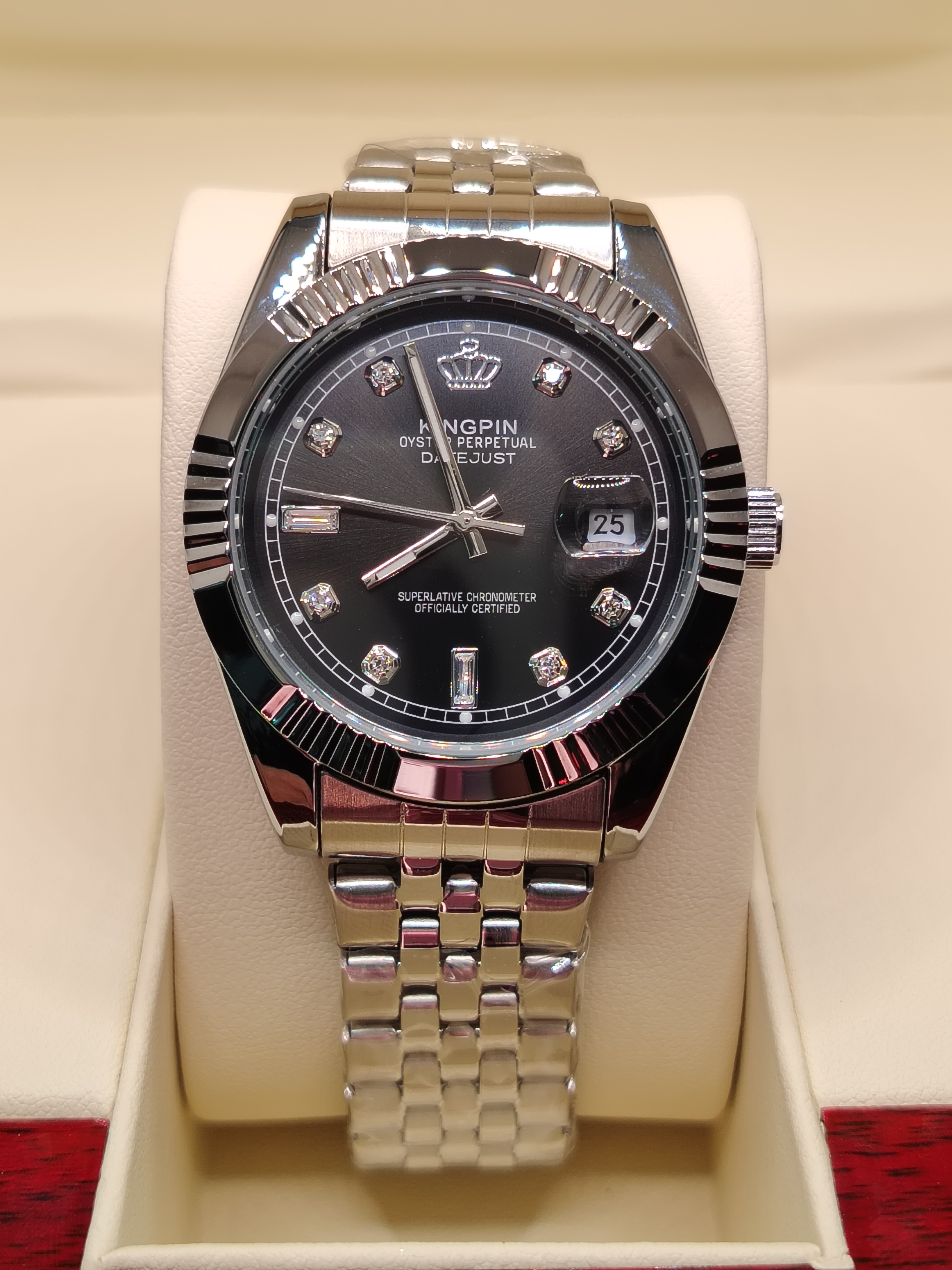 KINGPIN/水霸王星芒系列日本原装机芯防水夜光高端男士机械腕表