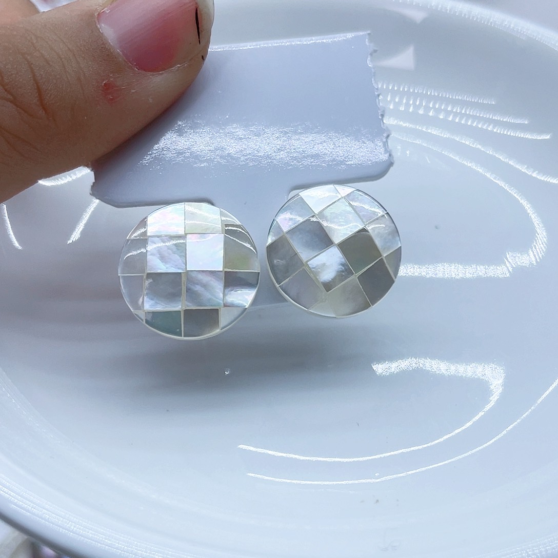 银S925镶嵌耳饰淡水珍珠