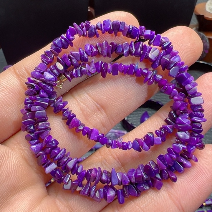 苏纪石（舒俱来）项链18K金镶嵌