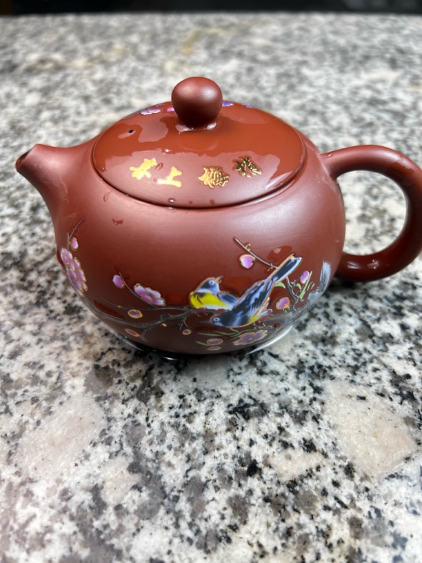 【闪购商品】朱泥大红袍喜上眉梢西施壶12