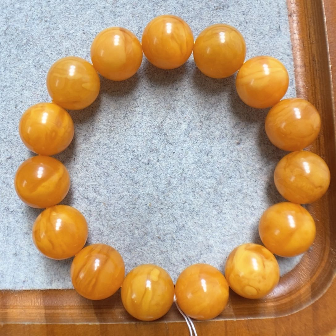 蜜蜡手串未镶嵌蜜蜡手串