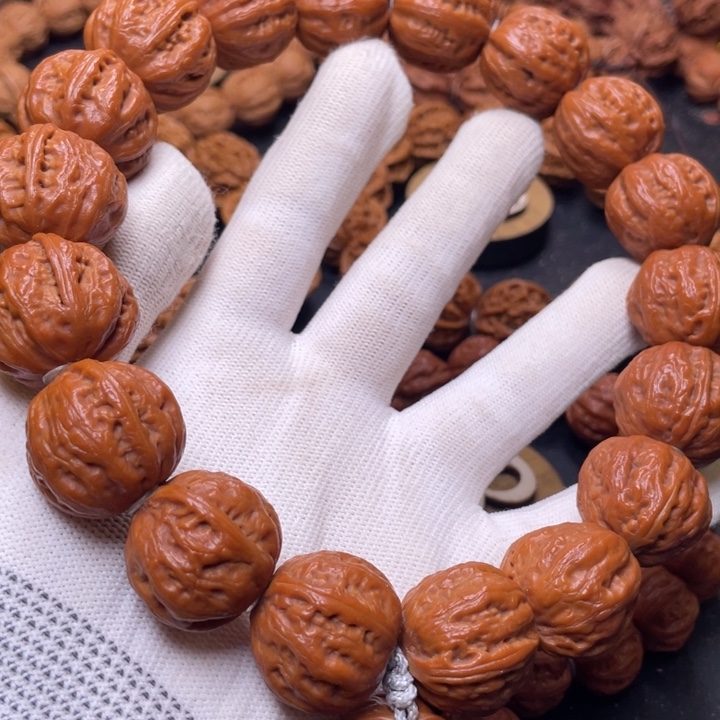 文玩核桃手串粗筋西瓜纹大手持