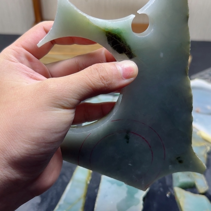 花***花翡翠未镶嵌颈饰纯天然缅甸翡翠