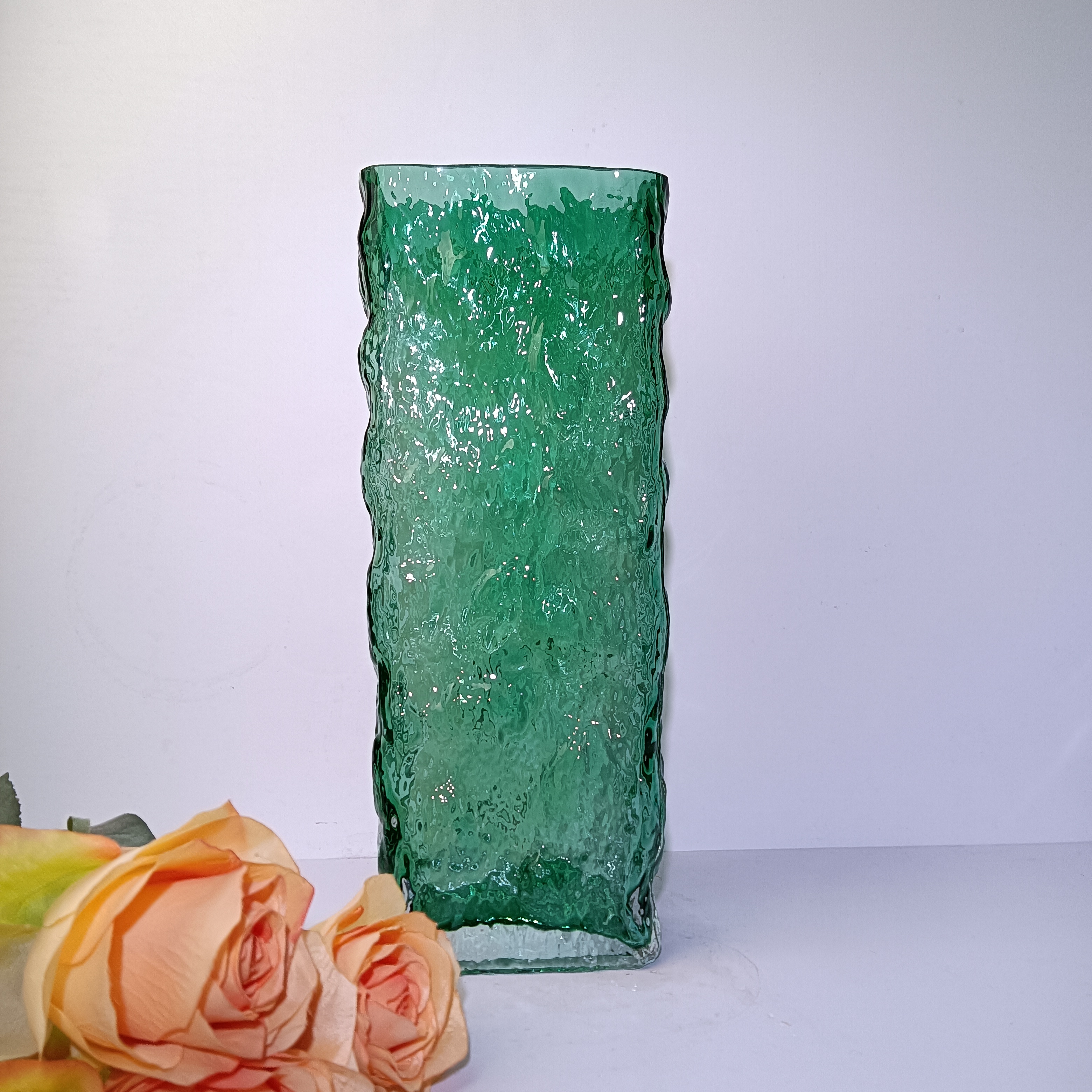 Q241 高档轻奢玻璃花瓶ins风水培鲜花富贵竹客厅桌面装饰摆件