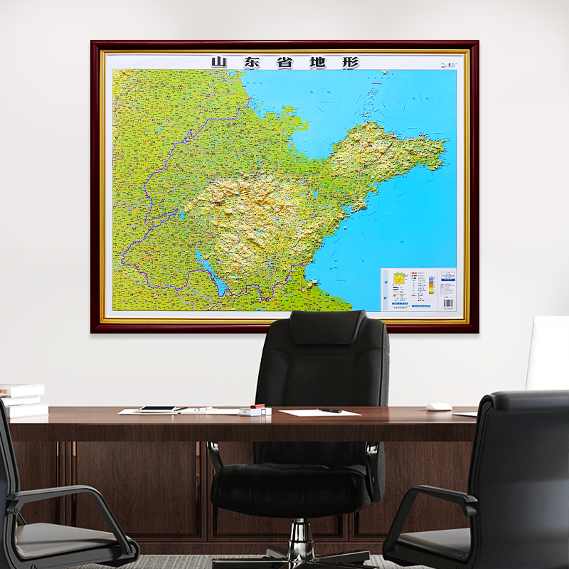 3D凹凸立体新版中国地图装饰画老板办公室挂画背景墙会议室壁画