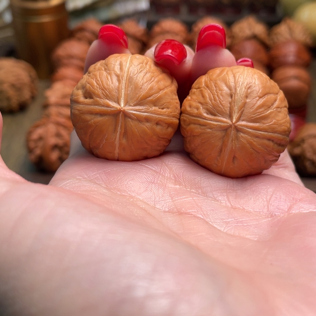 把件文玩核桃龙眼四棱