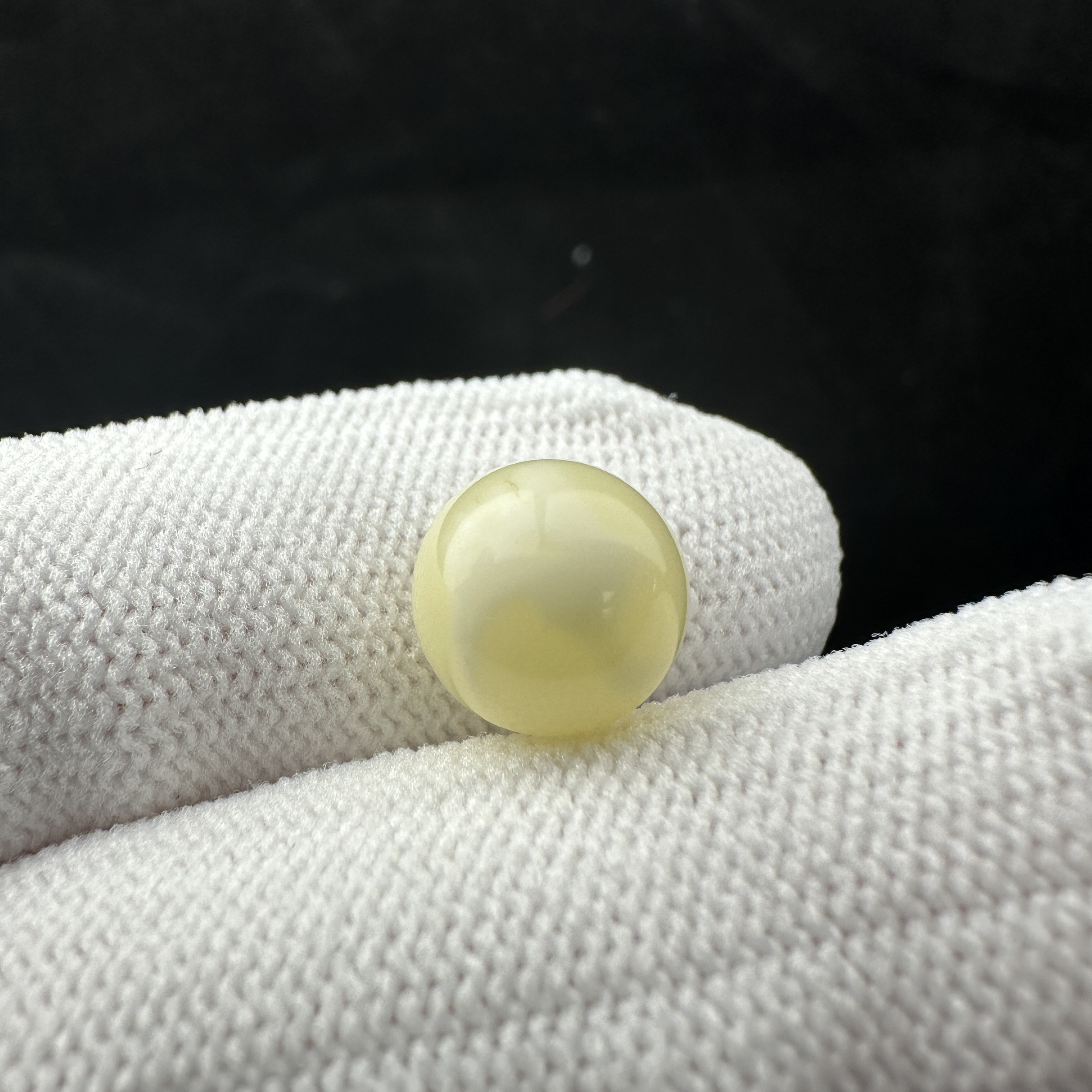 A3359天然原矿蜜蜡 白蜜圆珠9.9mm一物一图支持复检