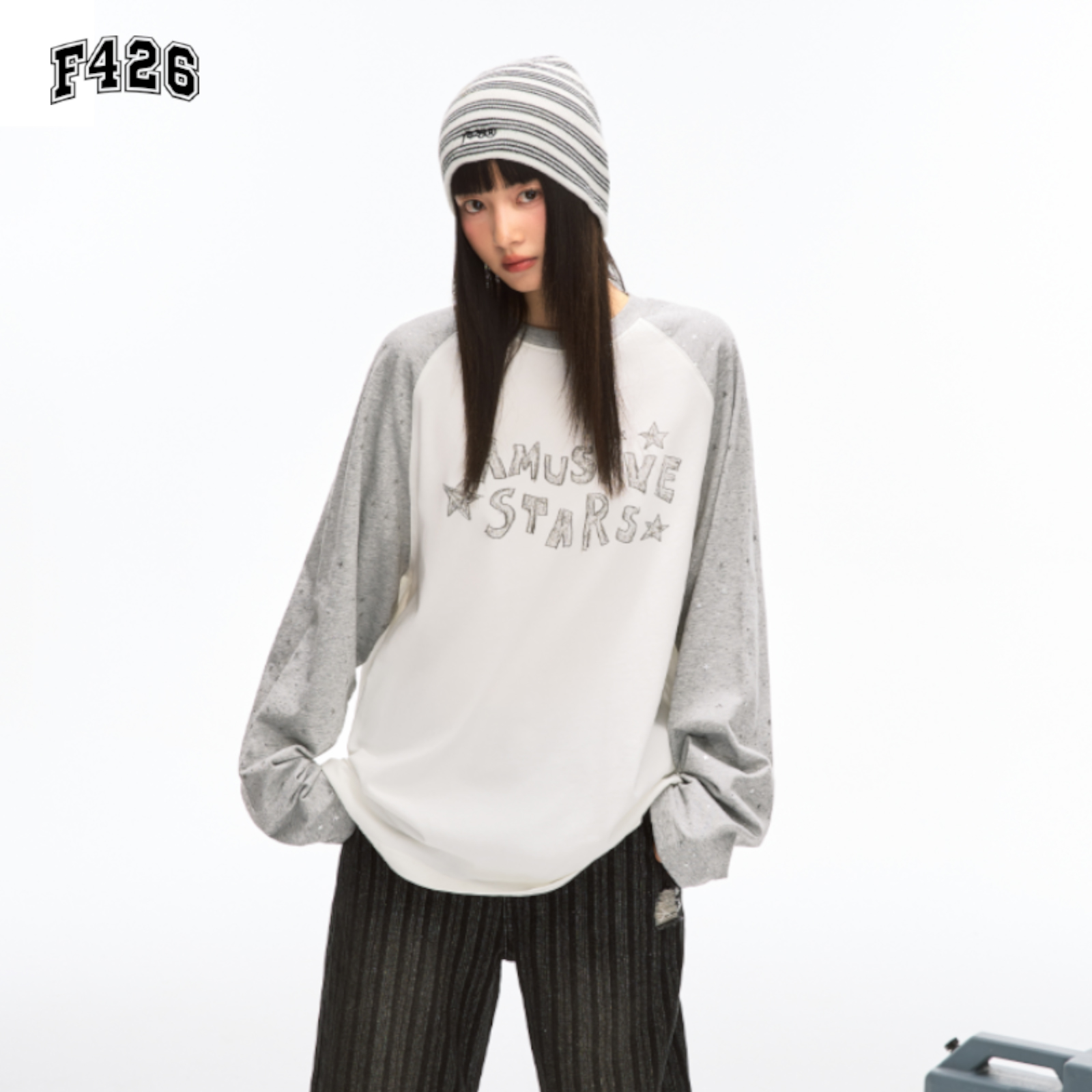 F426[来抖音商城双11领超级补贴]国潮情侣长袖T恤内搭打底衫7157