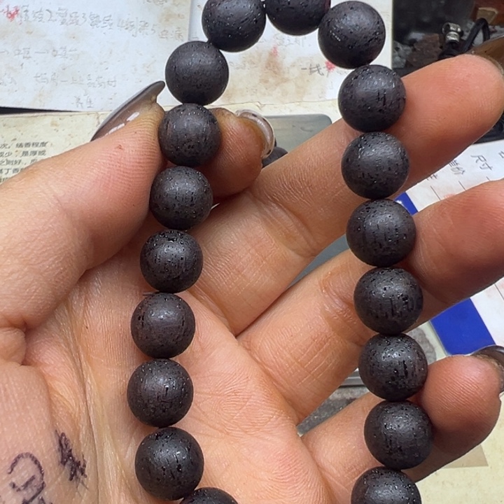 降真香手串/手链降真香10圆珠绿油东芝结晶超一档