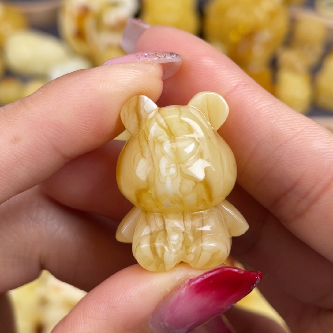 琥珀裸石未镶嵌蜜蜡