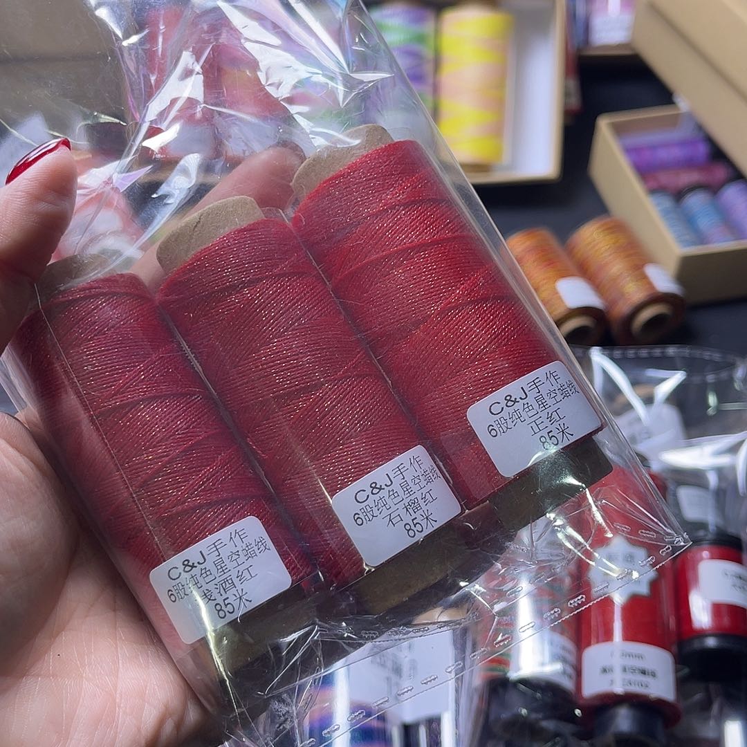 6股星空蜡正红，浅酒红➕石榴红20克