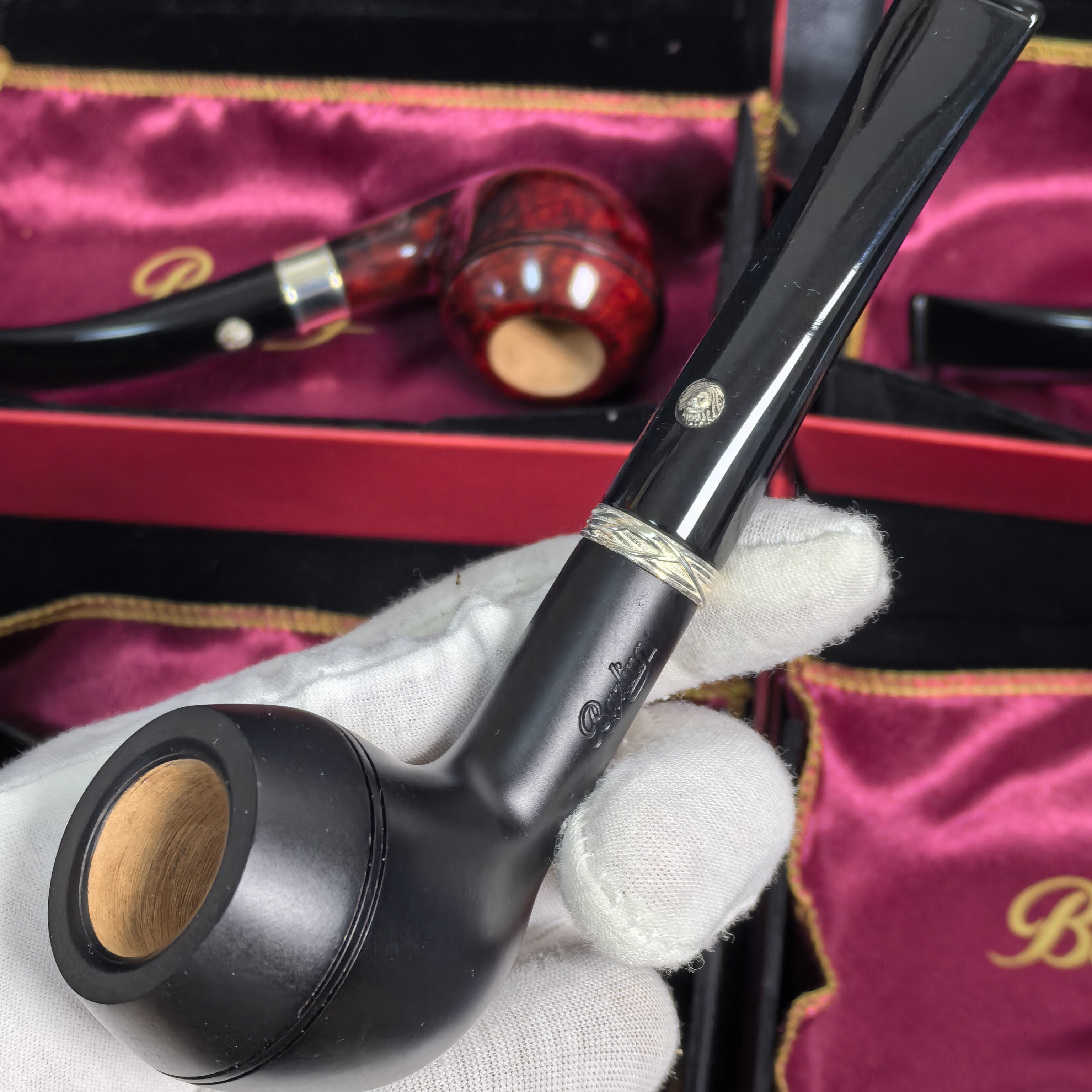 英国巴林烟斗原装进口NELSON系列Ye Olde Wood1817银圈石楠木烟斗