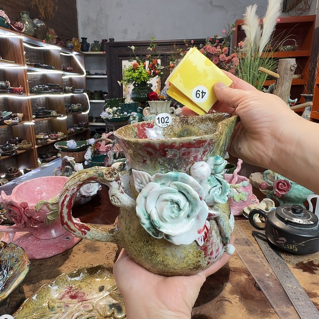 纯手工咖啡杯盘碗